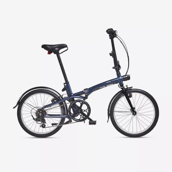 Klappfahrrad - Fold 500 Unisex Gewittergrau ONE SIZE