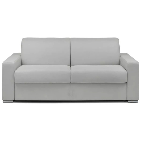 LINEA SOFA - Schlafsofa 3-Sitzer - Liegefläche: 140 cm - Matratzenhöhe: 22 cm - Stoff - Grau - CALITO, One Size