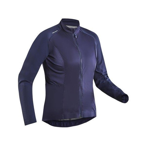 Windjacke Fahrrad Mtb Damen Dunkelblau Damen Blau 40/M
