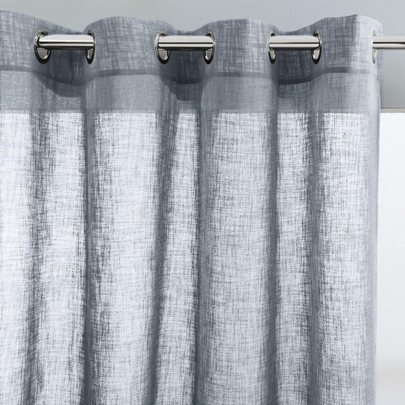 Vorhang Nyong Mit Ösen Unisex Blau 140x350CM