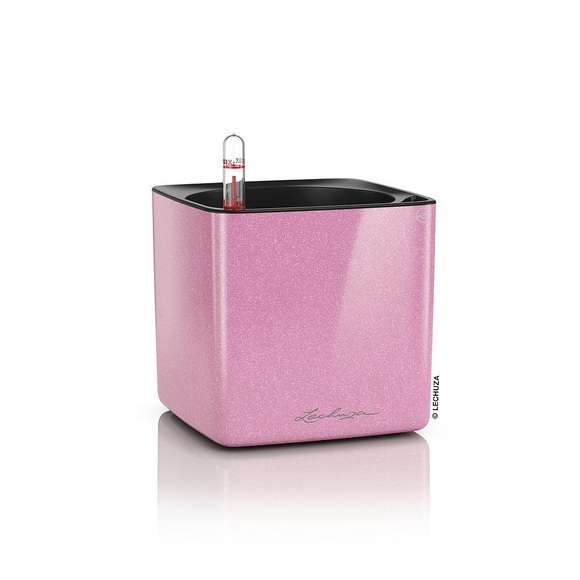 Lechuza Blumentopf CUBE Glossy 14 Pink