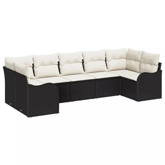 VidaXL - Outdoor-sofa poly-rattan, One Size, Schwarz