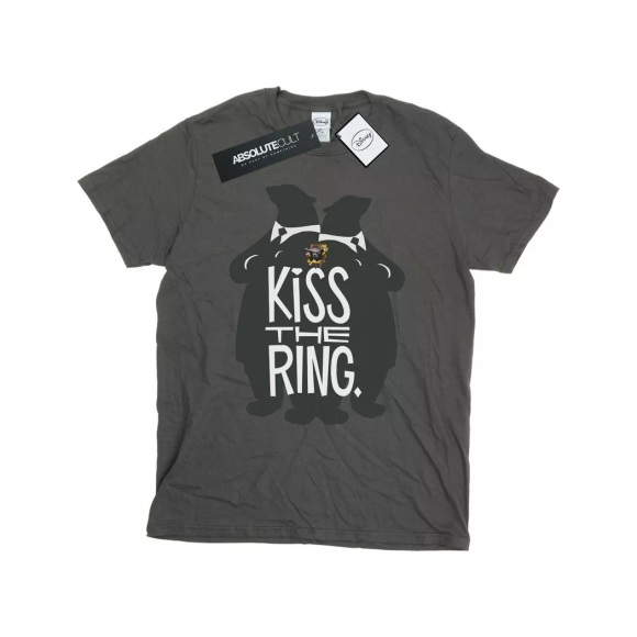 Disney - Zootropolis Kiss The Ring TShirt, für Herren, Charcoal Black, Größe M