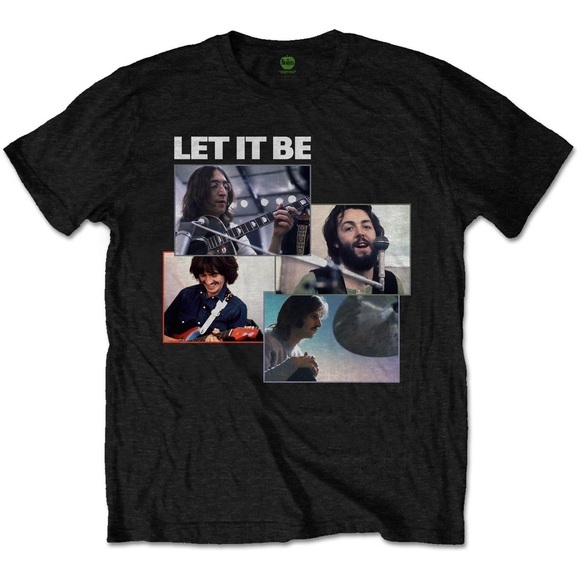 Let It Be Tshirt Damen Schwarz S