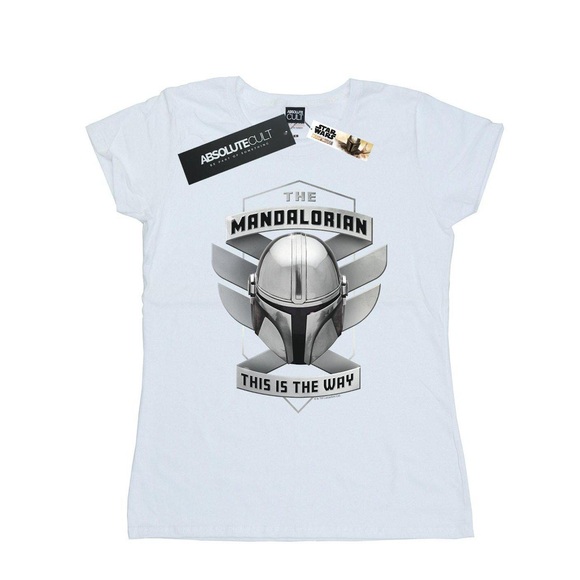 The Mandalorian This Is The Way Mando Tshirt Damen Weiss M