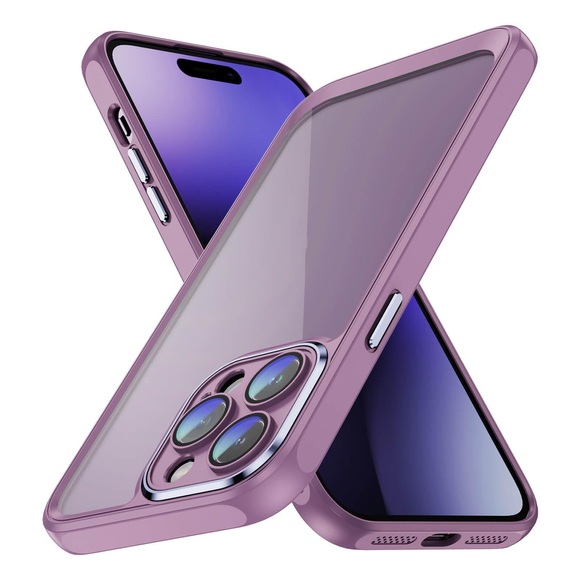 iPhone 15 Pro Max - Hülle mit Kameraschutz lila