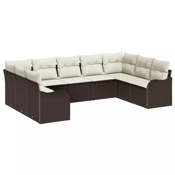 VidaXL - Garten-sofa poly-rattan, One Size, Braun