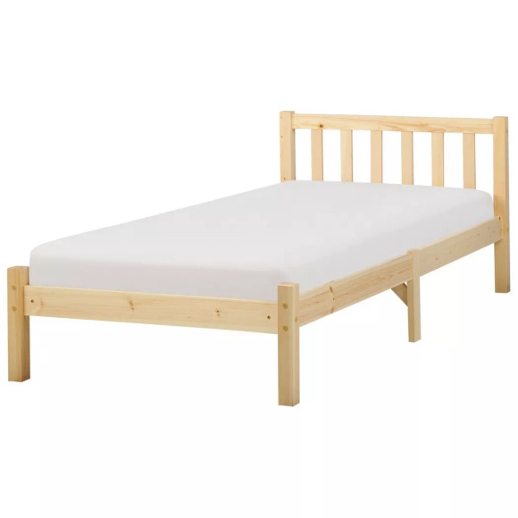 Bett mit Lattenrost aus Kiefernholz Skandinavisch FLORAC Bett mit Lattenrost aus Kiefernholz Skandinavisch FLORAC