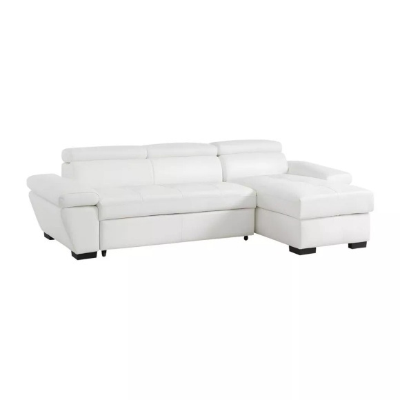 Ecksofa Leder mit Schlaffunktion Ecke Rechts JONOVA Ecksofa Leder mit Schlaffunktion Ecke Rechts JONOVA