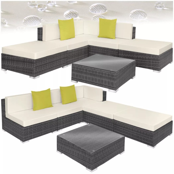 Rattan Lounge mit Aluminiumgestell Paris Rattan Lounge mit Aluminiumgestell Paris