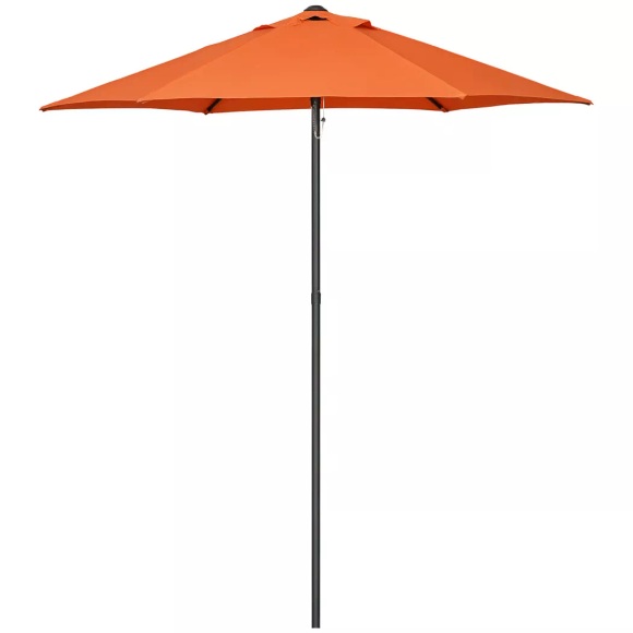 Outsunny - Sonnenschirm, One Size, Orange Bunt