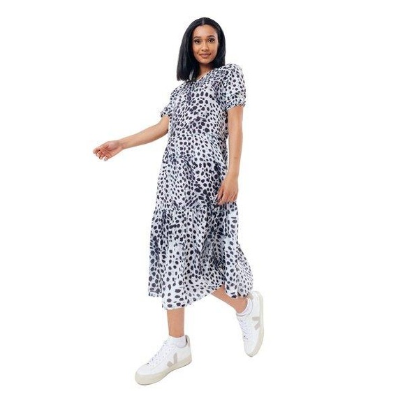 Dalmatian Sack Malmo Kleid Damen Weiss Bunt 34