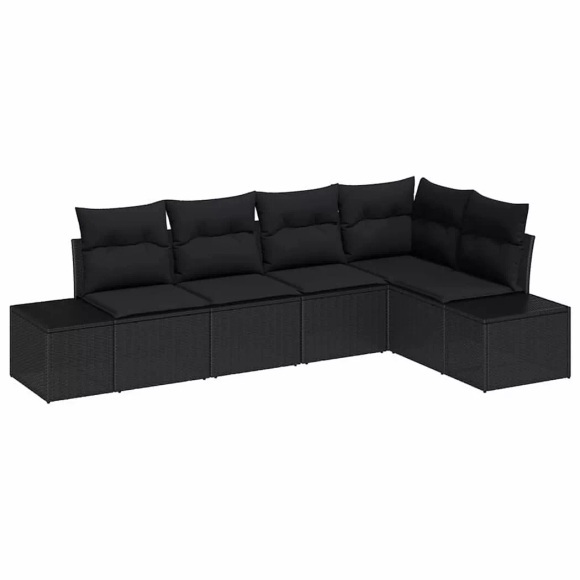 VidaXL - Outdoor-sofa poly-rattan, One Size, Schwarz
