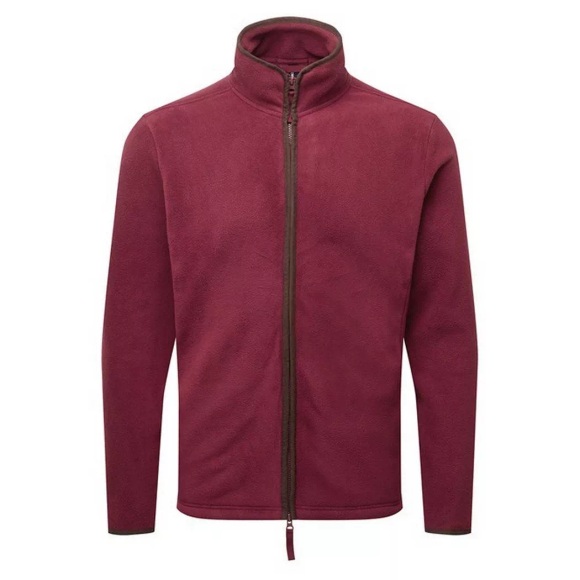 Artisan Fleecejacke Herren Weinrot 3XL