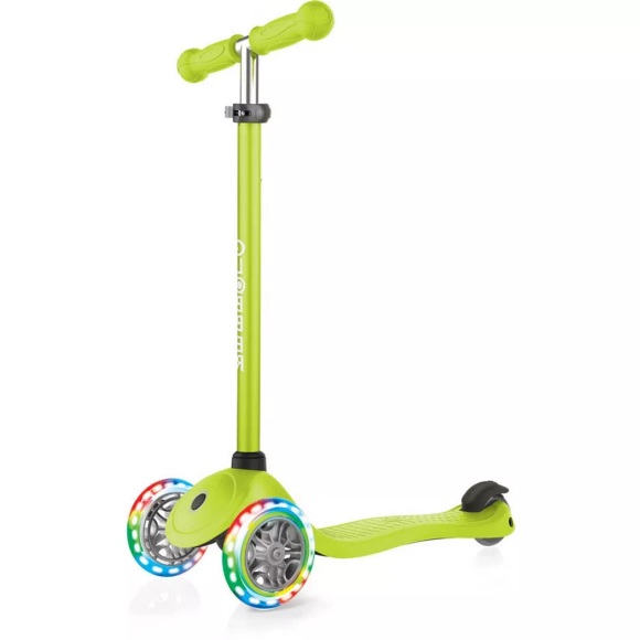 Globber Primo Lights Scooter limegrün
