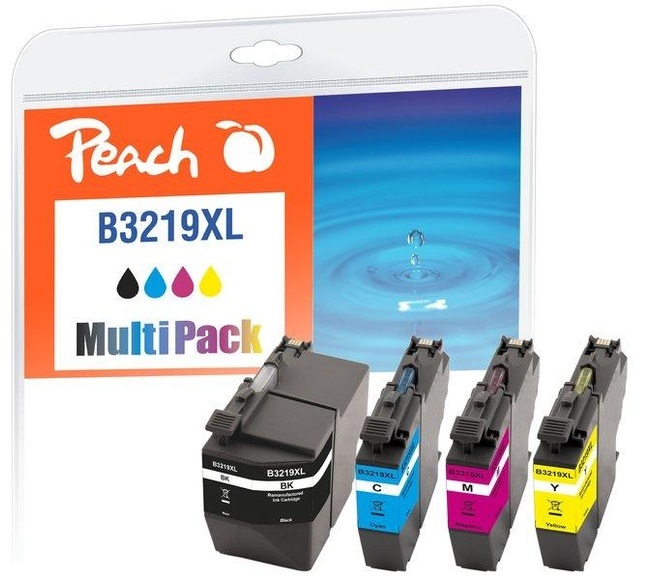 Peach Spar Pack Tintenpatronen kompatibel zu Brother LC-3219XLVALDR