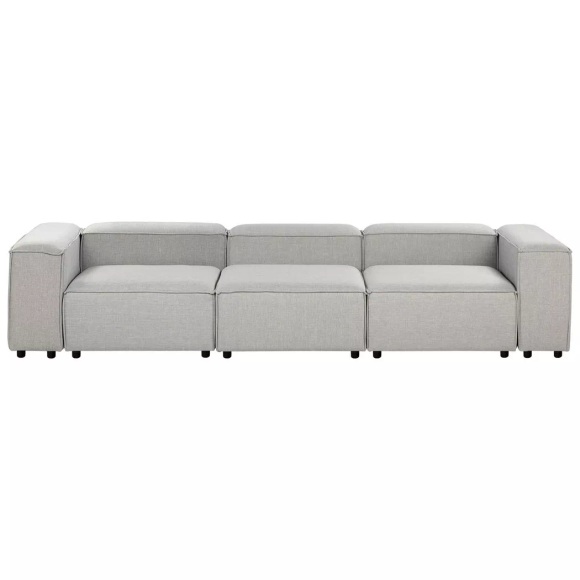 Beliani - Modulsofa aus Polyester Modern ARDAL, One Size, Rauch