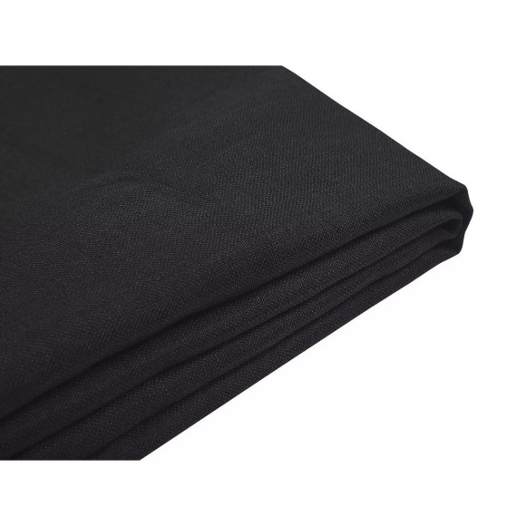 Beliani Bezug für Bett FITOU Polsterbezug schwarz 160 x 200 cm