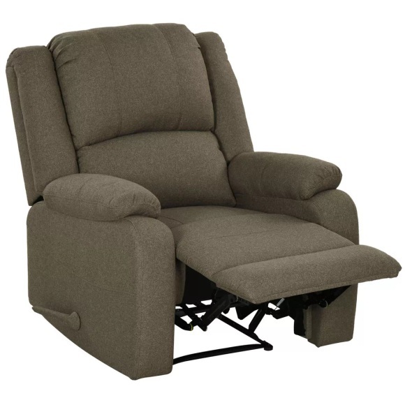 Northio - Relaxsessel Manuell, bis 150 kg Belastbar, Fernsehsessel mit Liegefunktion, TV-Sessel Seitengriff, Fußstütze, für Wohnzimmer, One Size