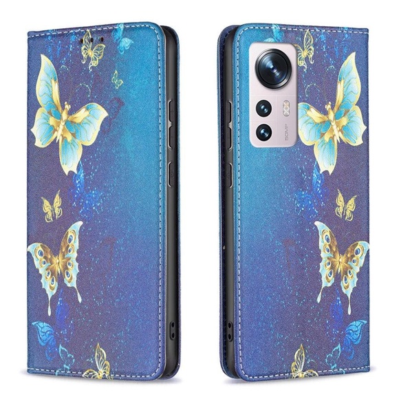 Xiaomi 12/12X - Flip Case Hülle Schmetterlinge