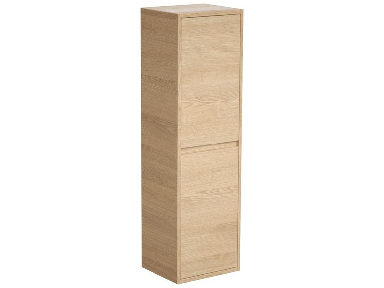 Badezimmerschrank - 30 x 35 x 120 cm - Eichenholzfurnier - ENOSEA Badezimmerschrank - 30 x 35 x 120 cm - Eichenholzfurnier - ENOSEA