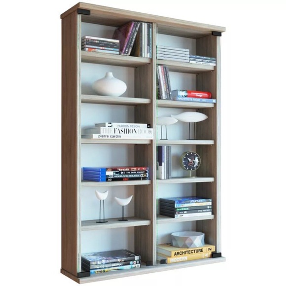 Holz CD DVD Wandregal Hängeregal Wand Schrank Wandvitrine Zuntisa Glastür Holz CD DVD Wandregal Hängeregal Wand Schrank Wandvitrine Zuntisa Glastür