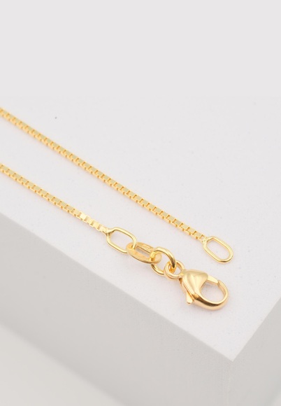 Collier Venezianer Gelbgold 750, 0.9mm, 36cm Damen Gelbgold 36cm