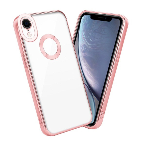 Hülle für Apple iPhone XR mit Chrome Applikation