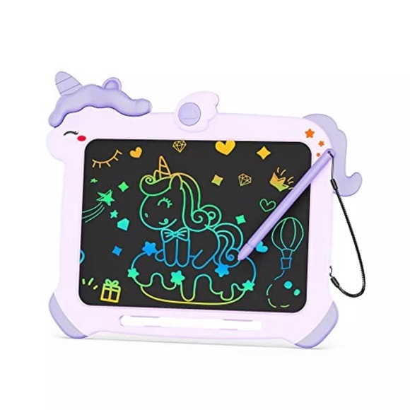 Activity-board - LCD-Magische Tafel für Kinder, 8,5 Zoll Kinderspielzeug Schreibtafel, Mädchen pädagogische Lernen Einhorn Spielzeug Malerei Board, Multicolor