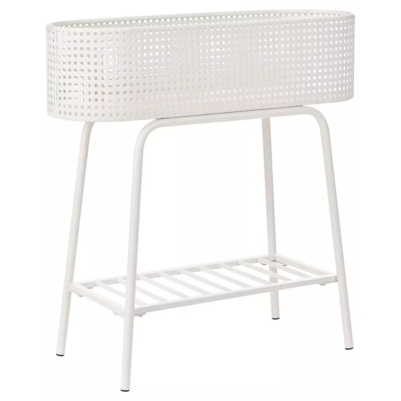 Beliani - Pflanzenständer aus Eisen Modern LINNAEA, One Size, Weiss Bunt