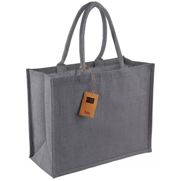 Westford Mill - Einkaufstasche Classic, Jute, One Size, Grau