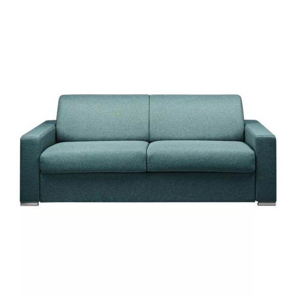 LINEA SOFA - Schlafsofa 4Sitzer Stoff CALITO  Liegefläche Matratzen, One Size, Blau