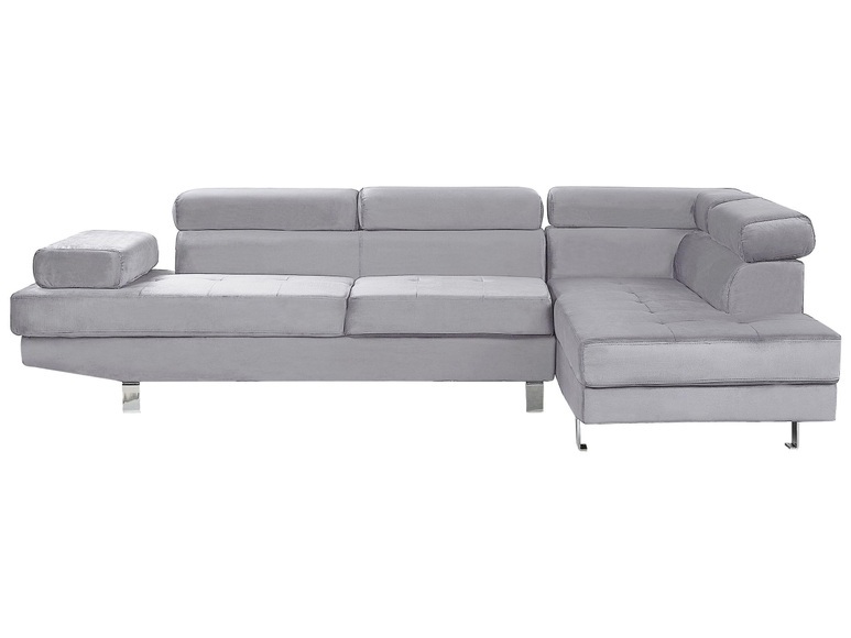 Ecksofa aus Samtstoff Modern NORREA Ecksofa aus Samtstoff Modern NORREA