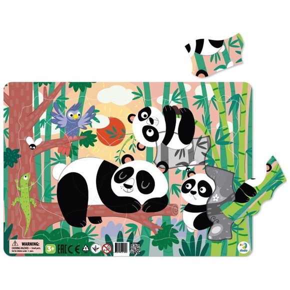 Dodo - Rahmenpuzzle Pandas 21 Teile, 36M+