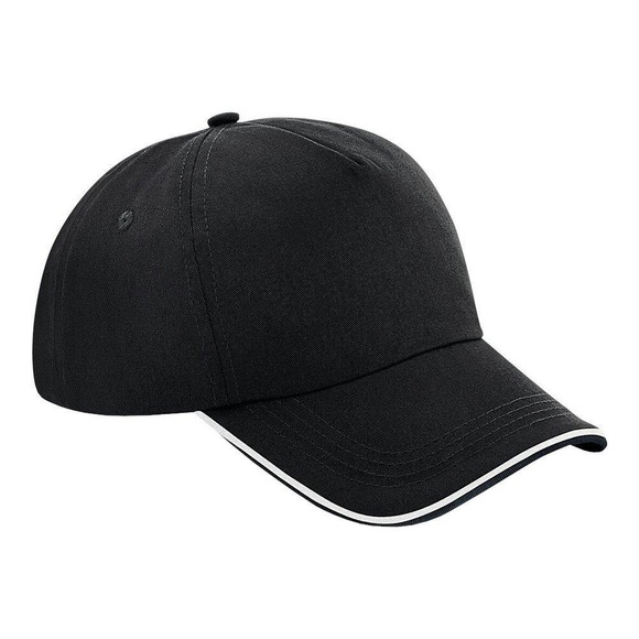 Authentic 5panel Kappe Herren Schwarz ONE SIZE