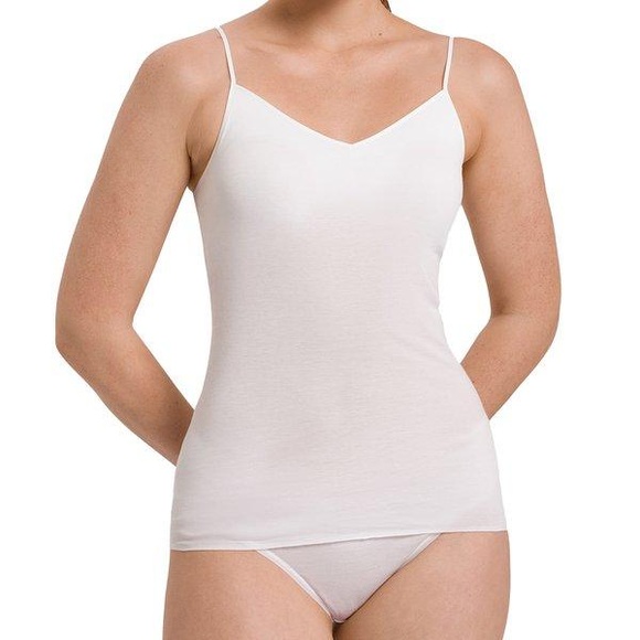 Cotton Seamless - Spaghetti Top Unisex Weiss L