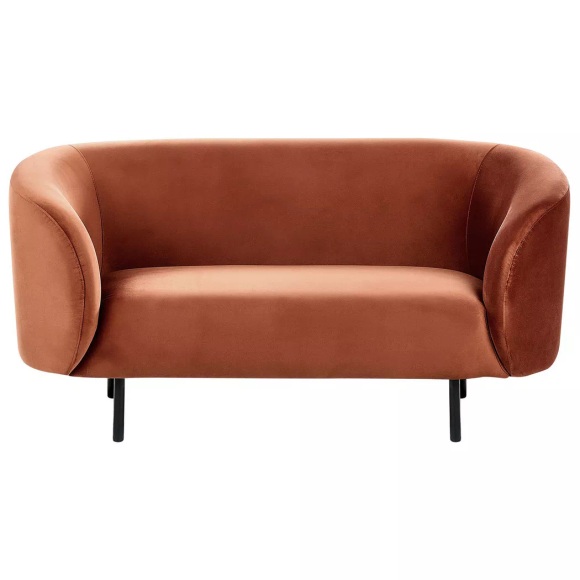 2 Sitzer Sofa aus Samtstoff Klassisch LOEN 2 Sitzer Sofa aus Samtstoff Klassisch LOEN