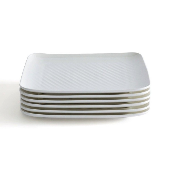 6er-set Flache Teller Veldi Unisex Weiss ONE SIZE