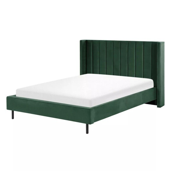 Bett mit Lattenrost aus Samtstoff Modern VILLETTE Bett mit Lattenrost aus Samtstoff Modern VILLETTE