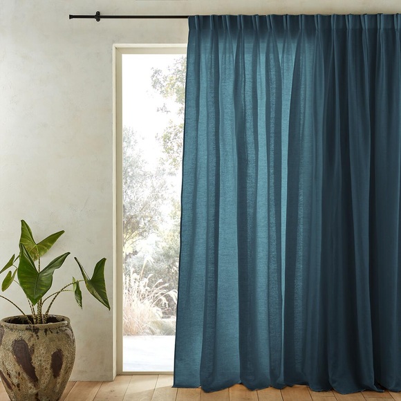 Vorhang Colin Mit Flämischen Falten Unisex Blau 260x420CM