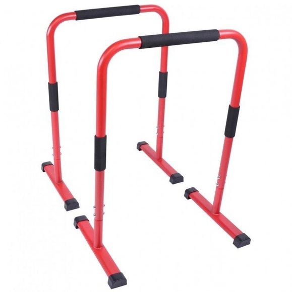 Push Up Stand Dip Barren Unisex Rot Bunt ONE SIZE