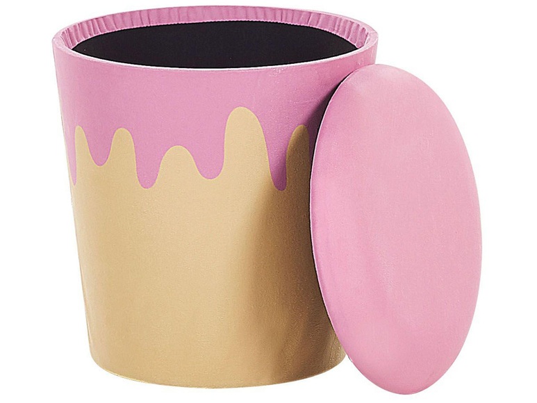 Pouf aus Samtstoff Modern MOUSEE Pouf aus Samtstoff Modern MOUSEE