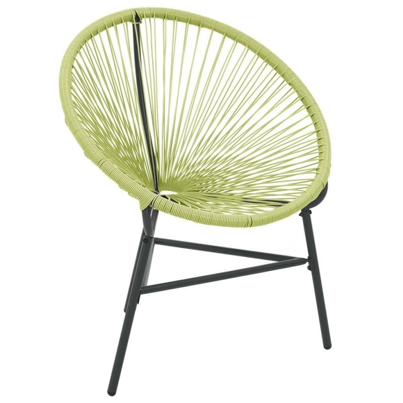 vidaXL Garten-Acapulco-Stuhl Poly-Rattan Grün