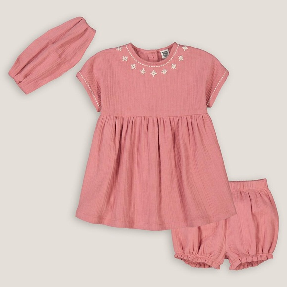 3-teiliges Set Unisex Rosa 12 mese