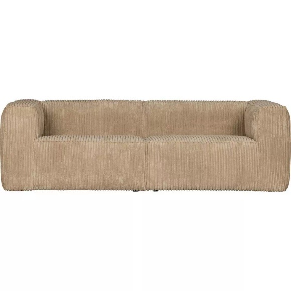 Sofa Bean 3.5-Sitzer Ribcord grob Travertin