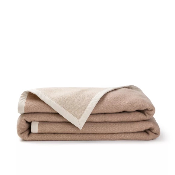 La Redoute Intérieurs - Zweifarbige Wolldecke Morzine, 240X220CM, Beige