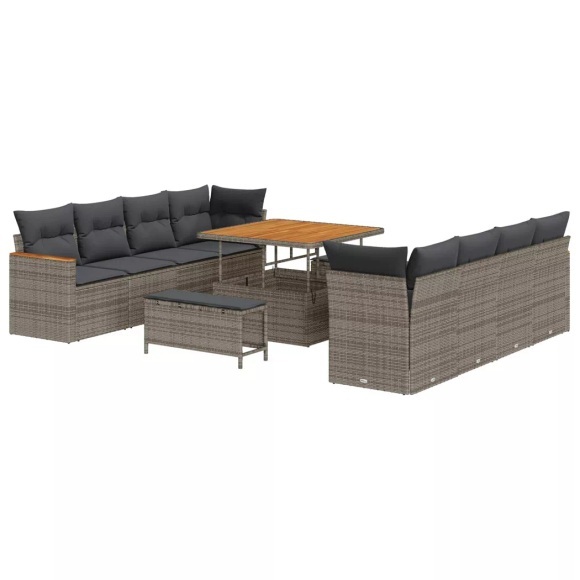 VidaXL - Outdoor-sofa poly-rattan, One Size, Grau