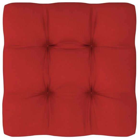 vidaXL Palettensofa-Kissen Rot 70x70x12 cm