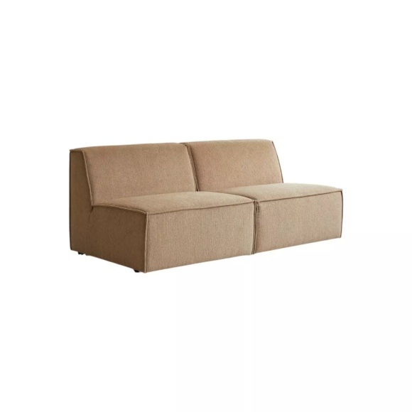 Tikamoon - Gerades Sofa Dario, One Size, Braun