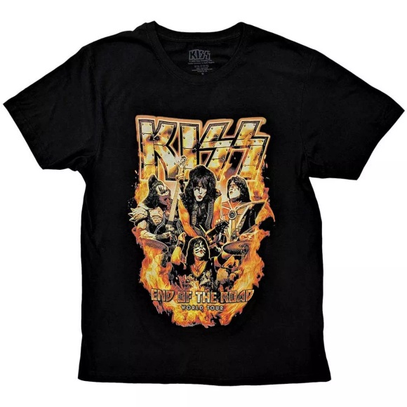 KISS - End Of The Road Tour TShirt, für Herren, Schwarz, Größe XL